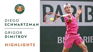 Diego Schwartzman vs Grigor Dimitrov  Round 3 Highlights I RolandGarros 2022 [upl. by Donaghue]