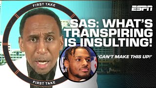 Stephen A The Lakers OBVIOUS favoritism invites cynicism amp is unfair to Bronny  First Take [upl. by Magnuson737]