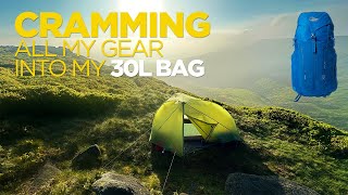 GOING FROM WINTER SETUP TO SUMMER SETUP 30L RUCKSACK  SEA TO SUMMIT ALTO TR1 [upl. by Vonny]