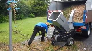 Jansen GTS1500E small wood chipper TFGTree Service [upl. by Arhas]