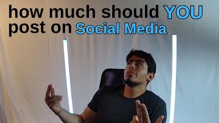 how much should YOU post on Social Media [upl. by Zilvia708]