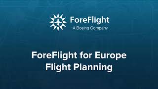 PLANNING AND FILING WITH FOREFLIGHT IN EUROPE [upl. by Mccahill445]