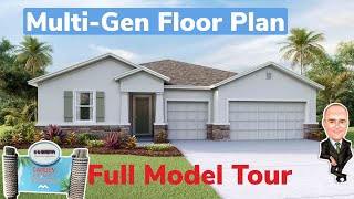 Camden MULTIGEN floor plan by DR Horton  Mirada San Antonio FL  New Home Tour [upl. by Akyeluz418]