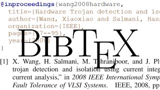 How to Generate References with LaTeX BibTeX [upl. by Korey]