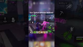 Ice Spice Fortnite Emote Leaked ad fortnite fortnitelive fortniteclips gyat fortniteflipped [upl. by Garaway6]