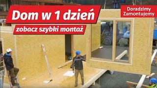 DOM Modułowy z OSB w 1 jeden Dzień Zobacz Szybki Montaż domku na miejscu [upl. by Notle]