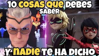 10 COSAS que DEBES SABER ANTES de SEGUIR VIENDO la 5ta Temporada de Miraculous Ladybug [upl. by Glynnis]