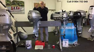 Honda BF 20 outboard benefits and features [upl. by Shutz870]