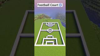 Minecraft build Football Court ⚽️ 😘 Bwrgamerzofficial8 minecraft shorts [upl. by Bander937]