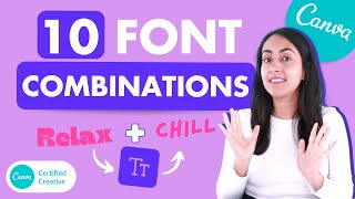 Design Trends 10 Great Canva font combinations  10 Canva Templates Dont miss it out [upl. by Aitnis]