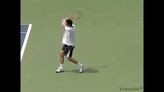 Robin Soderling  Backhand  Slow Motion [upl. by Nosnirb]