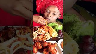 ASMR EATING NOODLES NO TALKING ASMR FRIED CHICKEN SPICY MUTTON CURRY AND EATING WITH HANDS ASMR [upl. by Elletnahc575]