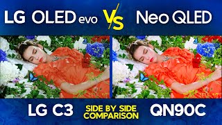 LG C3 OLED vs Samsung QN90C  OLED vs Neo QLED 2023 4K TV Comparison [upl. by Deyas]