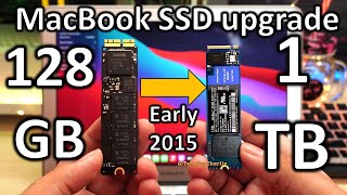 MacBook Air Storage Upgrade from 128GB to 1TB NVMe SSD Early 2015 Without losing data [upl. by Merle]