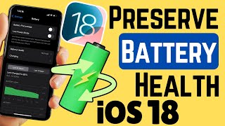 How to Preserve Battery Health on iPhone in iOS 18 iPhone 15 14 13 12 11 Series [upl. by Dobson]