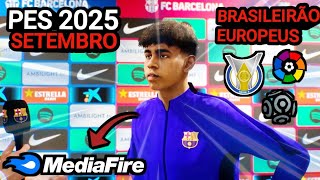 DOWNLOAD EFOOTBALL PES 2025 ISO SETEMBRO ATUALIZAÇÃO 2024 [upl. by The]