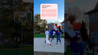 Which play is better basketball hoops nba tips hoopstreams viralshort shorts [upl. by Rekcut50]