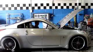 Nissan 350z vortech supercharged dyno tuning [upl. by Charlotta147]