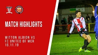 MATCH HIGHLIGHTS  WITTON ALBION 33 FC UNITED OF MANCHESTER [upl. by Asylla]