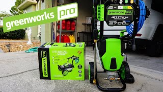 Greenworks pro 2700psi electric pressure washer Does it compete with Gas pressure washers [upl. by Ahlgren]