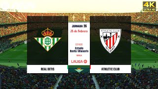 Real Betis Vs Athletic Club  LaLiga Jornada 26 FC 24 Next Gen PS5 Series X 4k [upl. by Nayar]