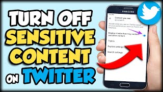 How To Turn OffOn Sensitive Content Setting On Twitter X [upl. by Arel805]