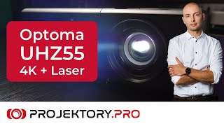 📽 Optoma UHZ55 ✅ Laserowy projektor kina domowego 4K [upl. by Amary506]