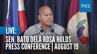 LIVE Sen Bato dela Rosa holds press conference  August 19 [upl. by Llimaj]