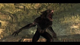 Skyrim  Farkas transforms into Werewolf [upl. by Nibor]