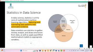 6  Statistics for Data Science part 1  Arabic [upl. by Rawdon756]