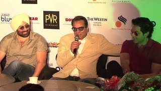 Yamla Pagla Deewana 2 Press Conference in Delhi [upl. by Noillid]