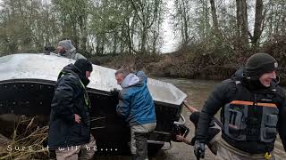 Mini Jet Boat Christmas Run It was COLD [upl. by Florentia590]