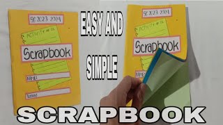 HOW TO MAKE A SCRAPBOOK SIMPLE IDEAS FOR SCHOOL PROJECT [upl. by Lacombe244]