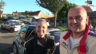 Benoit Fichelle et Joyce Lefebvre à larrivée du Rallye du Boulonnais 2024 [upl. by Duester]