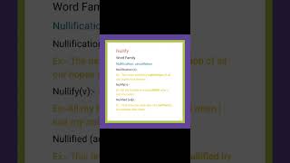 Word Family Nullify [upl. by Roux965]