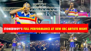 Watch Stonebwoys Electrifying Performance at UEW SRC Artiste Night 🔥🔥🔥 FULL PERFORMANCE VIDEO [upl. by Harberd]