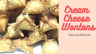 Cream Cheese Wontons wontonscreamcheesewontons [upl. by Tiena261]