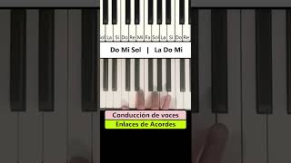 Conducción de voces quotEnlaces de Acordesquot clasesdepiano pianoparaprincipiantes pianotutorial [upl. by Hellman]