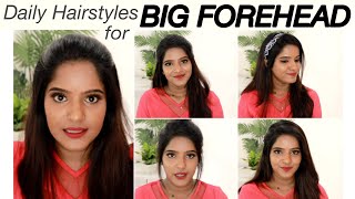 தமிழில்Hairstyles amp tips for big foreheadMy goto easy hairstyles [upl. by Leissam]