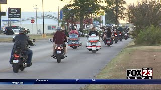 Video Memorial ride held in Claremore for man killed in motorcycle crash in Tulsa [upl. by Gretta809]