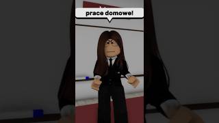 NIE MIAL ZAWSZE ZADANIA DOMOWEGO BO CHCIAL👨‍👩‍👦‼️robloxpolskashorts roblox [upl. by Eioj]