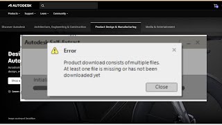 How to Fix Autodesk Software Installation Error Missing or Incomplete Download Files [upl. by Lebaron]