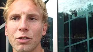 Scott Bauhs After His 10130 Half Marathon at 2012 Aramco Houston [upl. by Gaige]