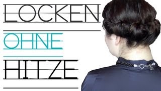 DIY Locken OHNE Hitze mit HaarbandMethode [upl. by Anneyehc668]