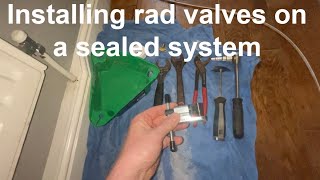 How to install radiator thermostatic and lock shield valves correctly [upl. by Ramo]