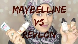 Revlon vs Maybelline Foundation and primer [upl. by Zil]