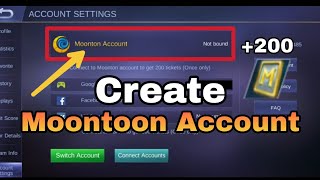 Tutorial  Create Moonton account in Mobile Legends  Mobile Legends BangBang [upl. by Ahsille]