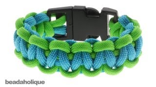 How to Make a Basic Cobra Paracord Bracelet [upl. by Arehs]