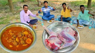 বাপি নতুন স্টাইলে খাসির মাংস রান্না করে সবাইকে খাওয়ালো  New style mutton recipe  Village food [upl. by Raybourne]