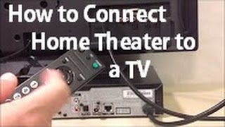 How to Connect a Home Theater to a TV [upl. by Odlopoel]